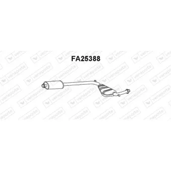 Silencieux central VENEPORTE