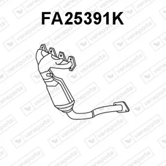Catalyseur en coude VENEPORTE FA25391K