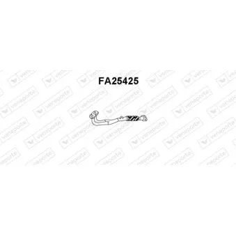 Tuyau d'échappement VENEPORTE FA25425