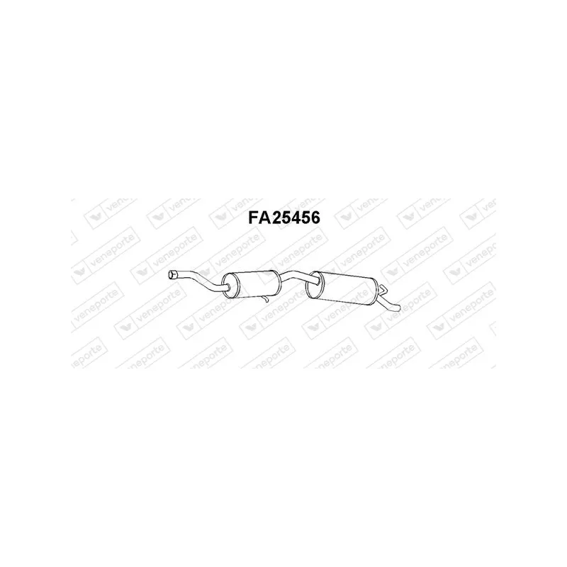 Silencieux arrière VENEPORTE FA25456