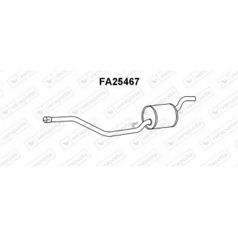 Silencieux central VENEPORTE