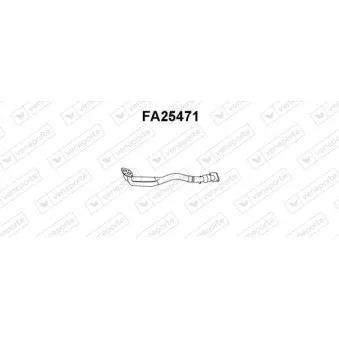 Tuyau d'échappement VENEPORTE FA25471