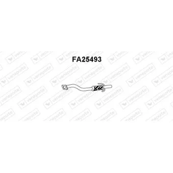 Tuyau d'échappement VENEPORTE FA25493