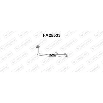 Tuyau d'échappement VENEPORTE FA25533