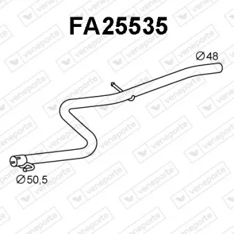 Tuyau d'échappement VENEPORTE FA25535