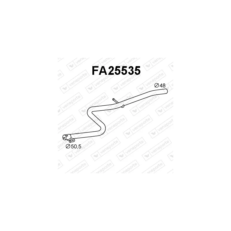 Tuyau d'échappement VENEPORTE FA25535