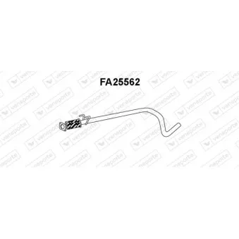 Tuyau d'échappement VENEPORTE FA25562