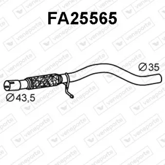 Tuyau d'échappement VENEPORTE FA25565