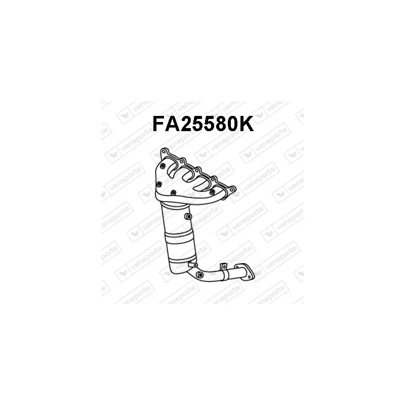 Catalyseur en coude VENEPORTE FA25580K