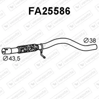Tuyau d'échappement VENEPORTE FA25586