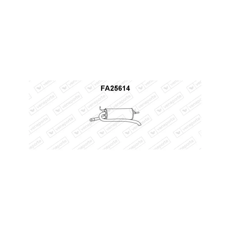 Silencieux arrière VENEPORTE FA25614