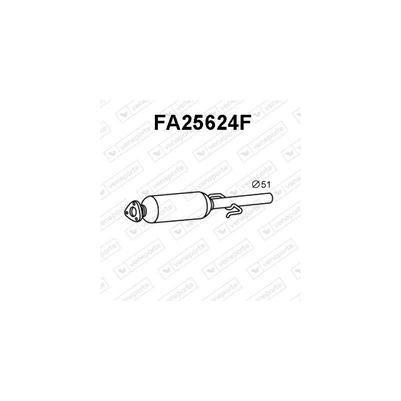 Filtre à particules / à suie, échappement VENEPORTE FA25624F