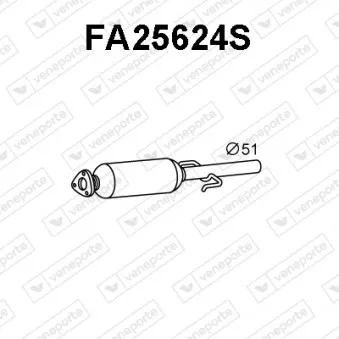 Filtre à particules / à suie, échappement VENEPORTE FA25624S