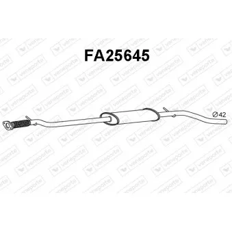 Silencieux central VENEPORTE FA25645