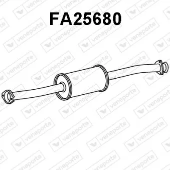 Silencieux avant VENEPORTE FA25680