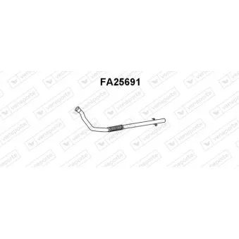 Tuyau d'échappement VENEPORTE FA25691