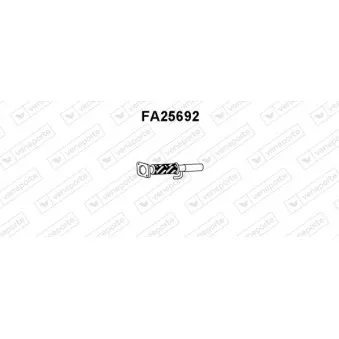 Tuyau d'échappement VENEPORTE FA25692