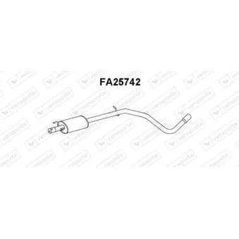 Silencieux central VENEPORTE FA25742