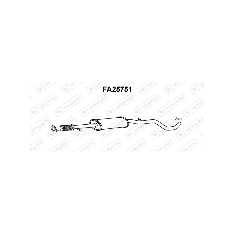 Silencieux central VENEPORTE FA25751