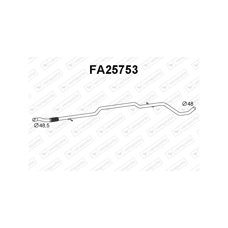 Tuyau d'échappement VENEPORTE FA25753