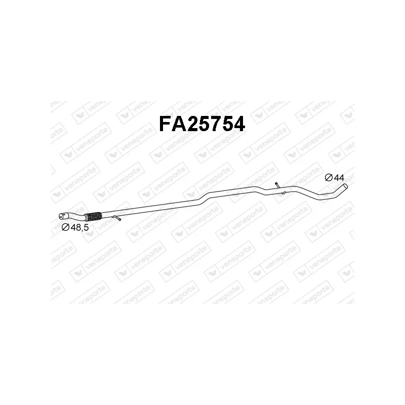 Tuyau d'échappement VENEPORTE FA25754