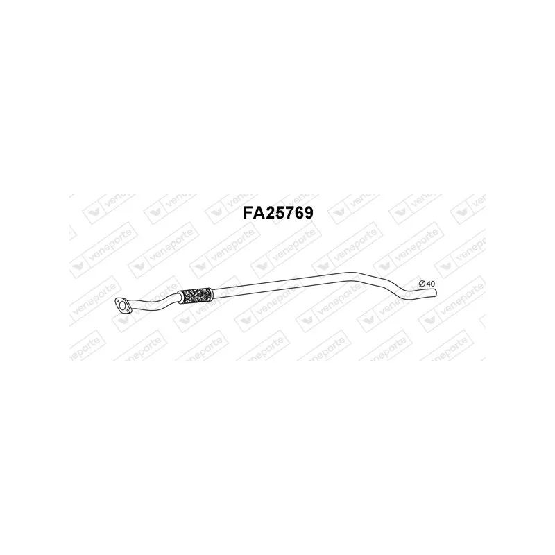 Tuyau d'échappement VENEPORTE FA25769