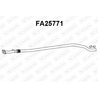 Tuyau d'échappement VENEPORTE FA25771