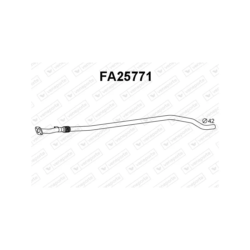 Tuyau d'échappement VENEPORTE FA25771