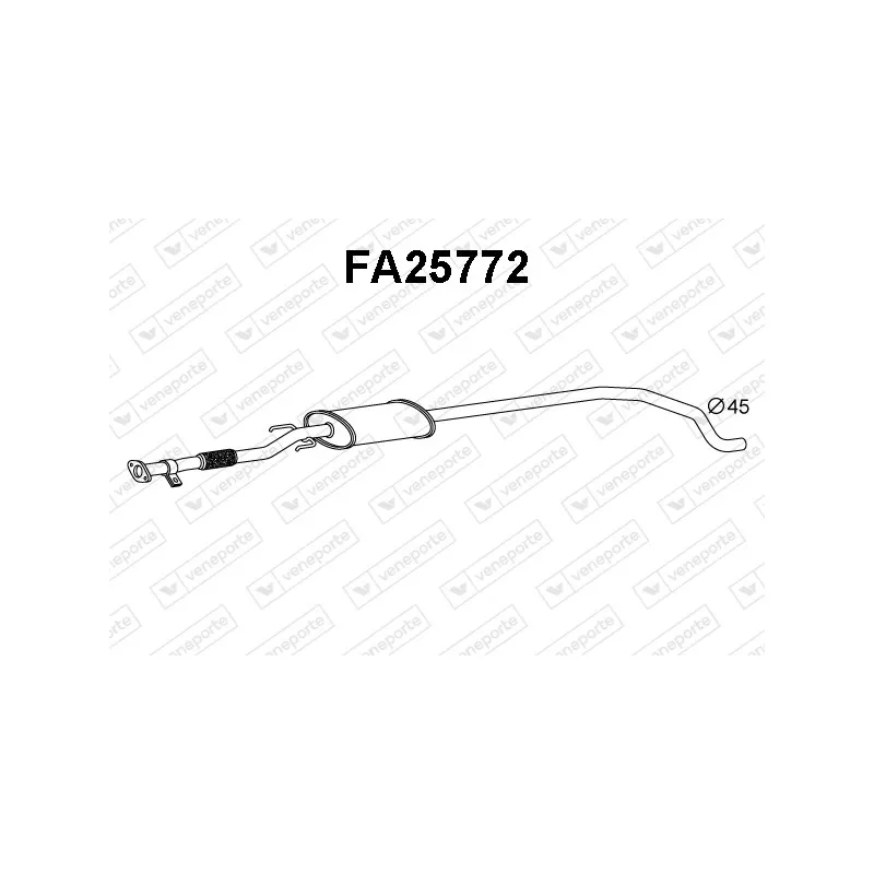 Silencieux avant VENEPORTE FA25772