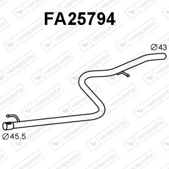 Tube de réparation, catalyseur VENEPORTE FA25794