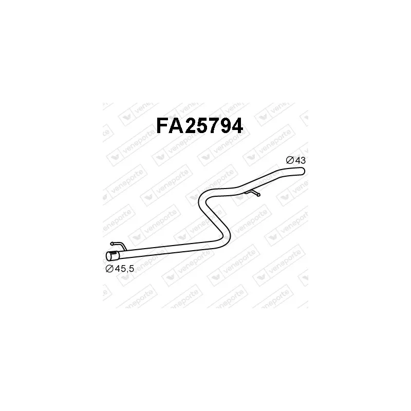 Tube de réparation, catalyseur VENEPORTE FA25794