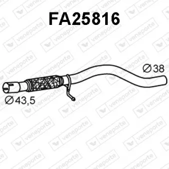 Tuyau d'échappement VENEPORTE FA25816