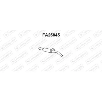 Tuyau d'échappement VENEPORTE FA25845