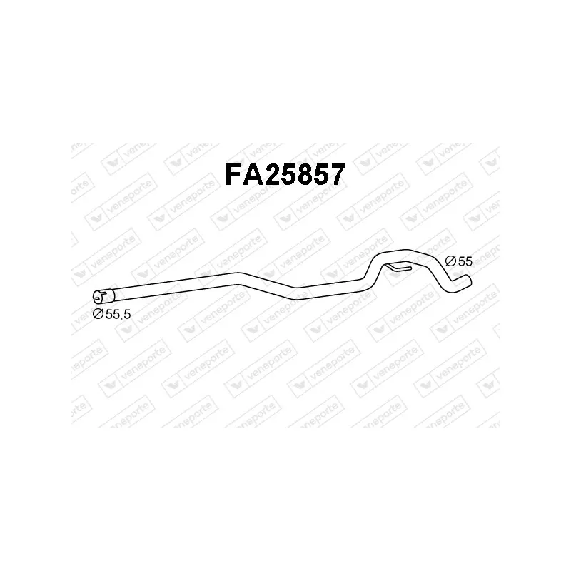 Tuyau d'échappement VENEPORTE FA25857