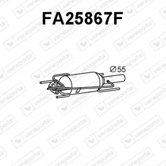 Filtre à particules / à suie, échappement VENEPORTE FA25867F