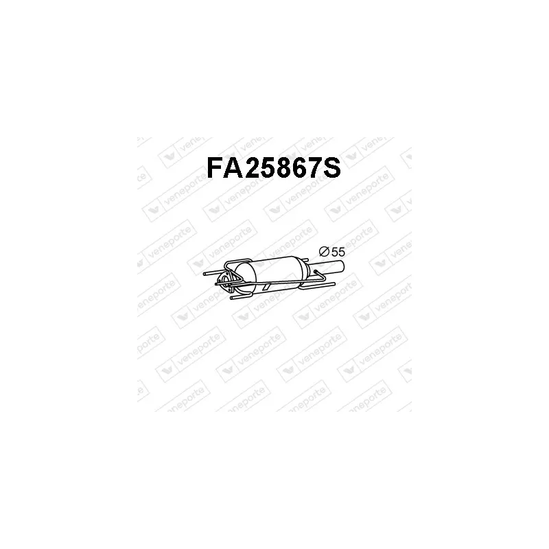 Filtre à particules / à suie, échappement VENEPORTE FA25867S