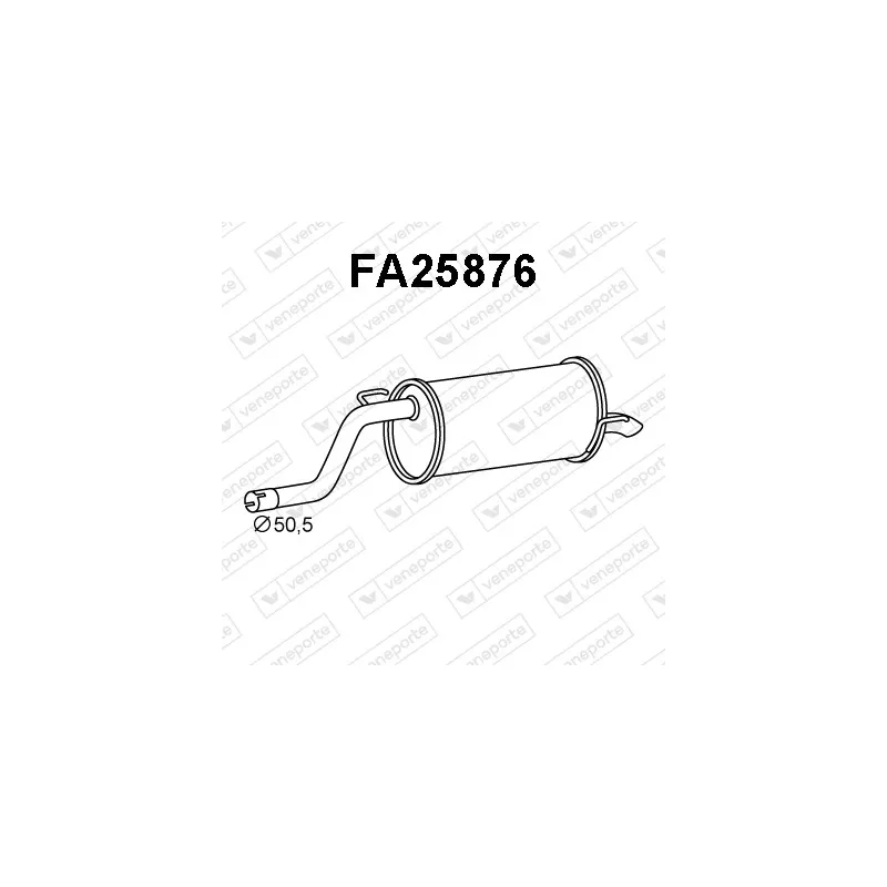 Silencieux arrière VENEPORTE FA25876