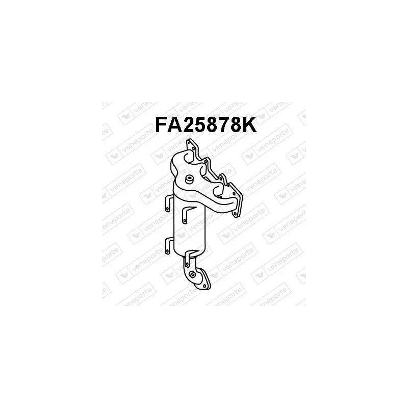Catalyseur en coude VENEPORTE FA25878K