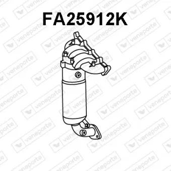 Catalyseur en coude VENEPORTE FA25912K
