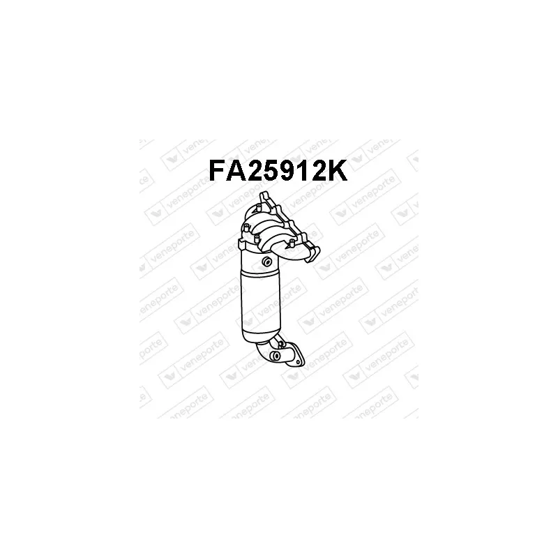 Catalyseur en coude VENEPORTE FA25912K