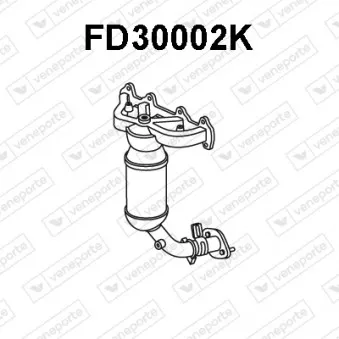 Catalyseur en coude VENEPORTE FD30002K