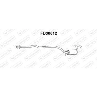 Silencieux central VENEPORTE FD30012