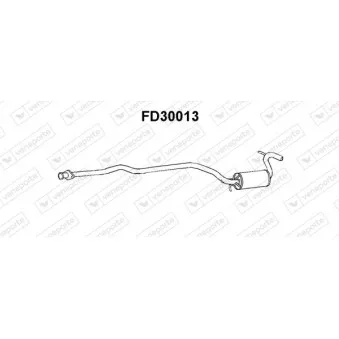 Silencieux central VENEPORTE FD30013
