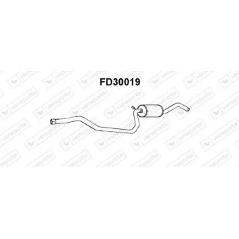 Silencieux central VENEPORTE FD30019