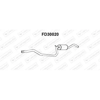 Silencieux central VENEPORTE FD30020