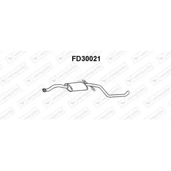 Silencieux central VENEPORTE FD30021