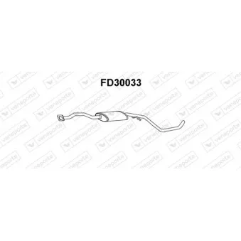 Silencieux central VENEPORTE FD30033