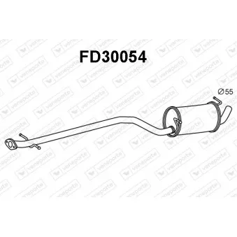 Silencieux central VENEPORTE FD30054