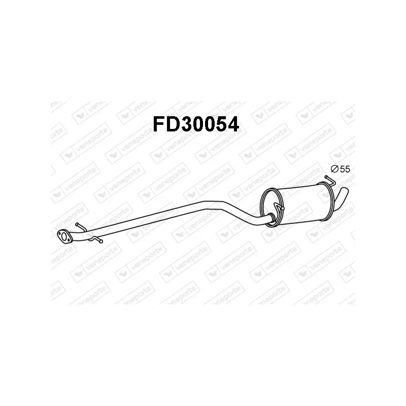 Silencieux central VENEPORTE FD30054