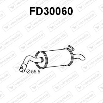 Silencieux arrière VENEPORTE FD30060